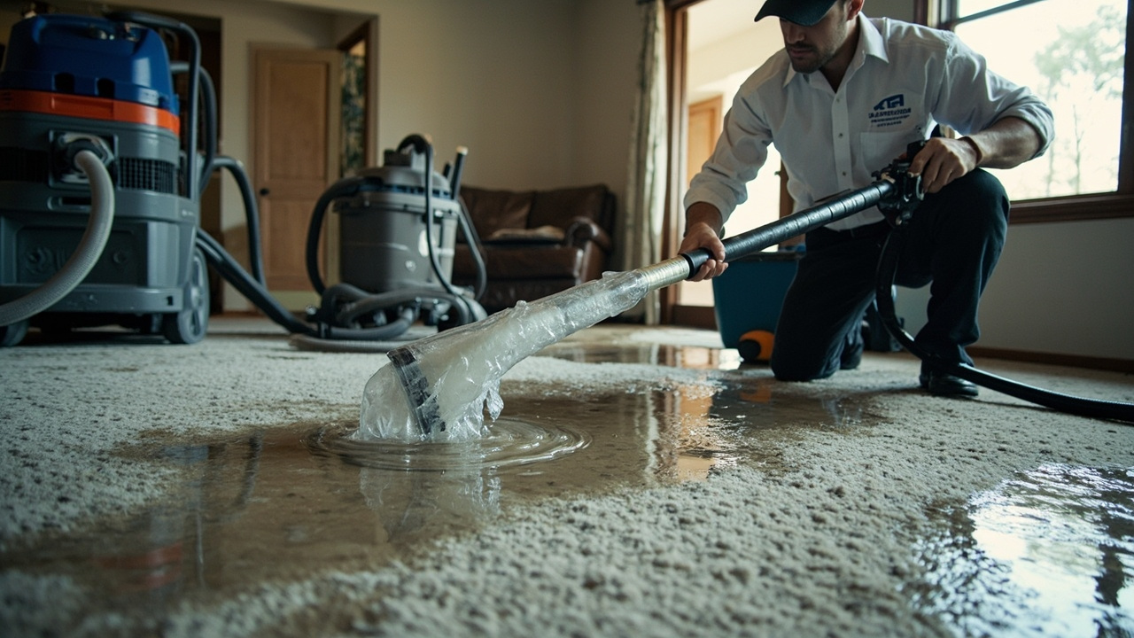 How Professional Carpet Water Extraction Stops Damage at the Source