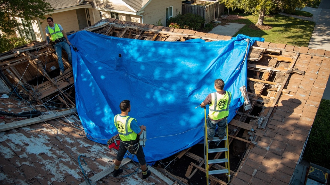 How Professional Emergency Tarping Protects Your Property