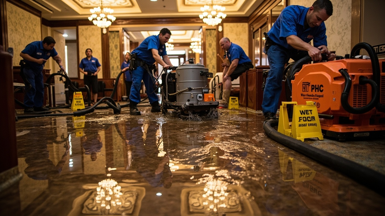 Hotel & Hospitality Flood Cleanup in San Antonio – Minimize Downtime and Protect Revenue with 24/7 Commercial Response
