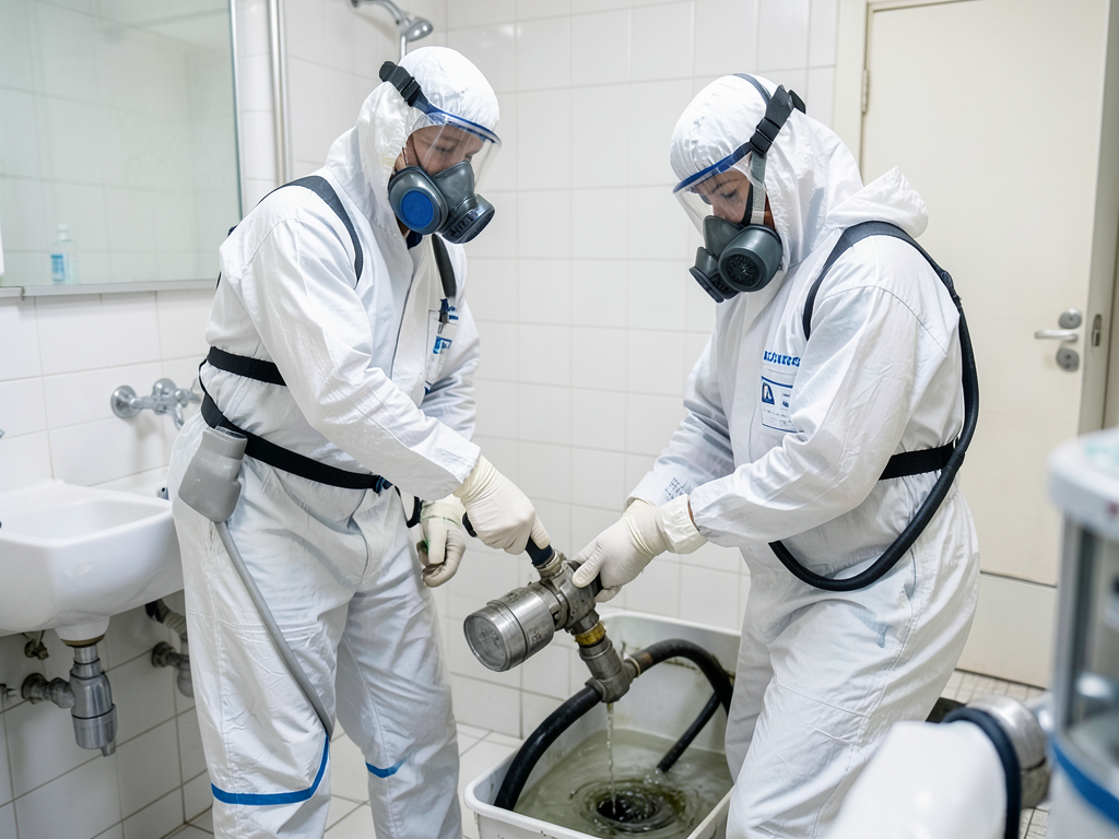 Cleaning up after a backflow or drain backup in yo