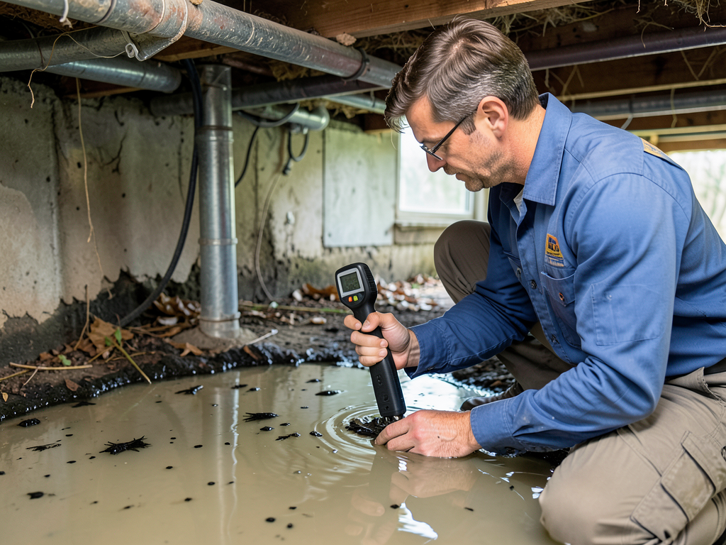 How standing water in your valley hi crawl space i