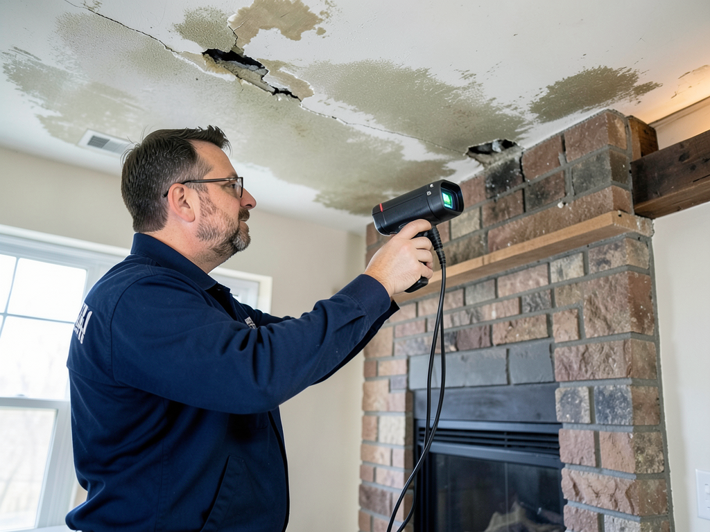 What to do when your chimney leaks during a san an